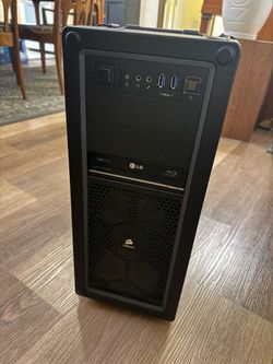 PC Tower/Case w/ Motherboard, Blueray DVD and Fans