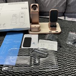 BEACOO Upgraded 3in1 Charging Stand  iWatch Charging Station Dock iphone airpods