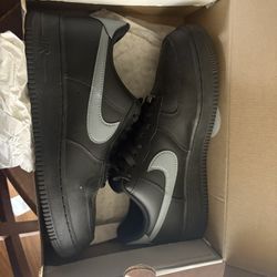 Black And Grey Air Force 1s