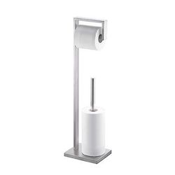 Hoooh Free Standing Bathroom Toilet Paper Holder Stand with Reserve, Made of SUS 304 Stainless Steel Brushed Finish, TPS108S2-BN *New*