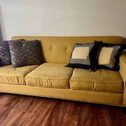 Gently Used Yellow Couch