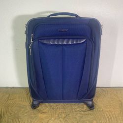 SAMSONITE Suitcase Luggage Nylon 360 Wheels Blue 24 Inches