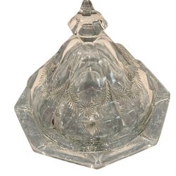 Vintage Crystal Dome Covered Butter Dish