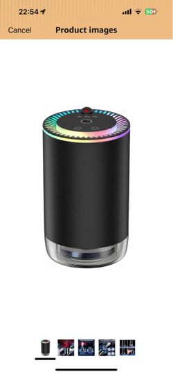 Brand new Smart Car Air Freshener with Starry Sky Projection Car Aroma Diffuser, Rechargeable, Automatic On/Off, 3 Spray Modes, 7-Color Ambient Light,