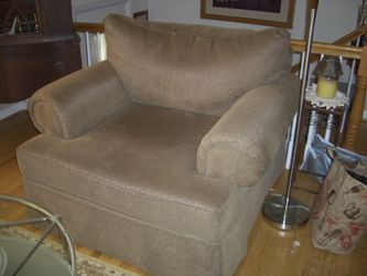 Chenille fabric Oversized chair