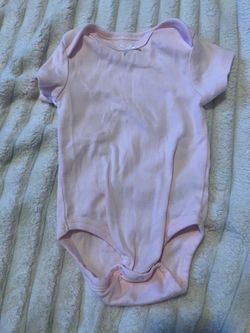 Little Me Baby Girl Short-Sleeve Bodysuit Size 6 Months (White/Pink Ballet Slippers)