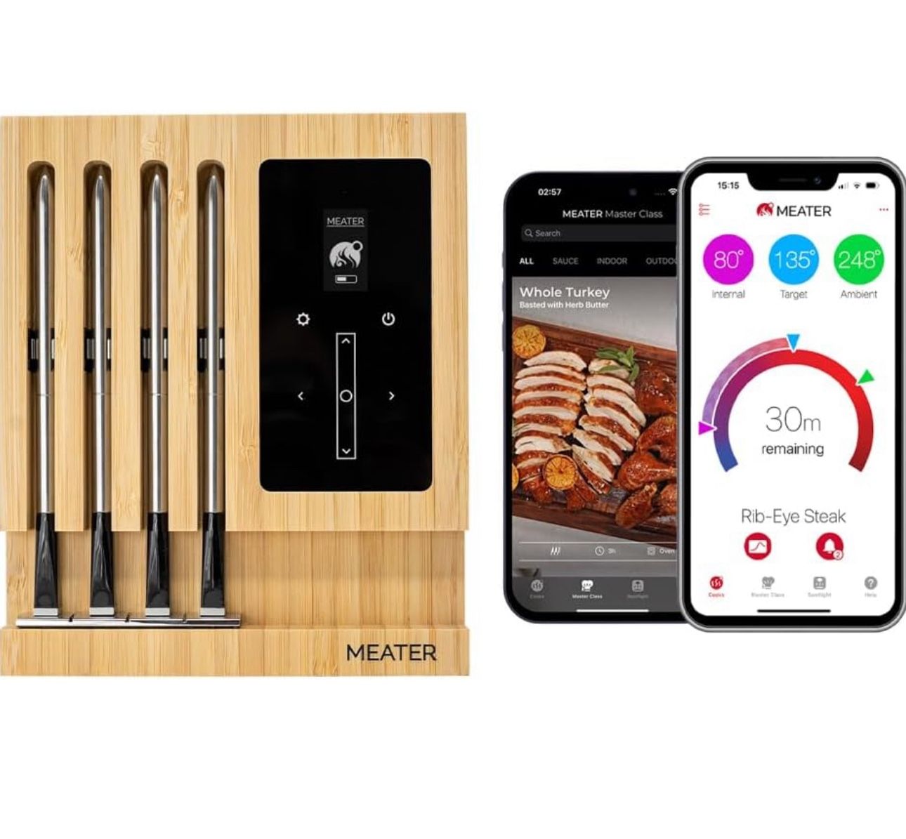 MEATER Block: WiFi Smart Wireless Meat Thermometer | 4 Probes