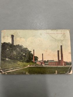 Vintage 1900s Postcard - Allentown PA Waterworks - Mailed with 1¢ Stamp