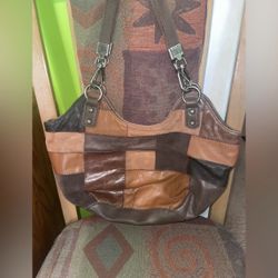 The Sak Patchwork Leather Handbag