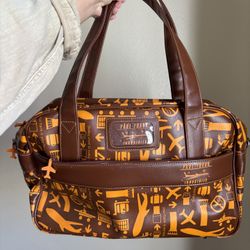 Vintage Paul Frank Brown Traveller Bag