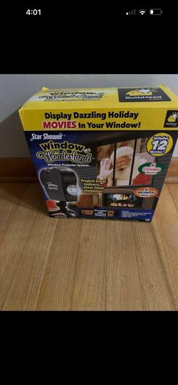 Christmas Window Projector, Holographic, LED Lamp. Brand New