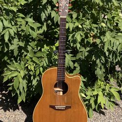 Alvarez 5086 Wildwood “Bi-Phonic” Acoustic-Electric Guitar Natural Finish w/case