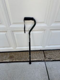 Adjustable Walking Cane with Wrist Strap