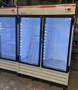 Fogel 2 section Glass Door commercial Refrigerator