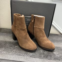 Brand New Tan Suede Booties