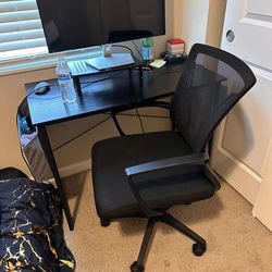 Study table with chair and Display (Monitor)