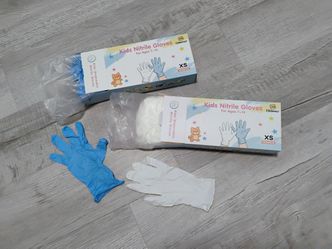Extra-Small Nitrile Gloves (Kids or Small Adult Hands)