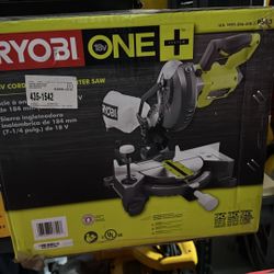 RYOBI ONE+ 18V Cordless 7-1/4 in. Compound Miter Saw (Tool Only) 