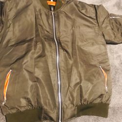 Green Bomber Jacket