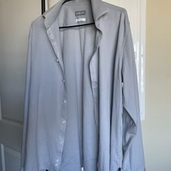 Michael Kors Gray Button Down Shirt