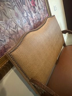 Genuine leather bench