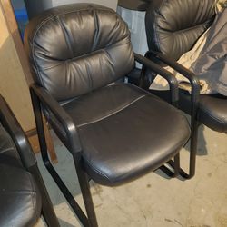 4-Executive Leather Chairs