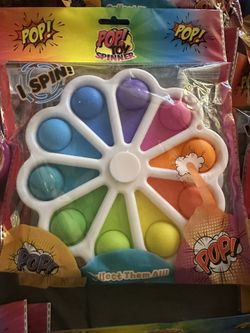 Pop Fidget Toy Spinner - Assorted Colors