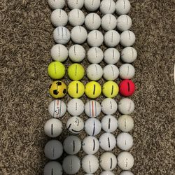53 Used Callaway and Kirkland Golf Balls 