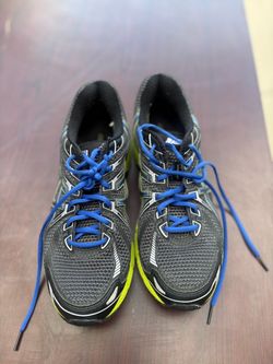 ASICS Running Sneakers Gray Yellow Blue