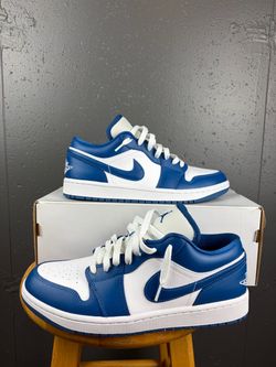 Jordan 1 Low Marina Blue (Women's) Sz 11 Women/ Mens 9.5 Brand New