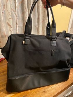 BÉIS The Weekender Bag Black Travel Carry On Overnight Duffel Laptop