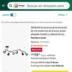 Lámpara Araña Solo $40 New 