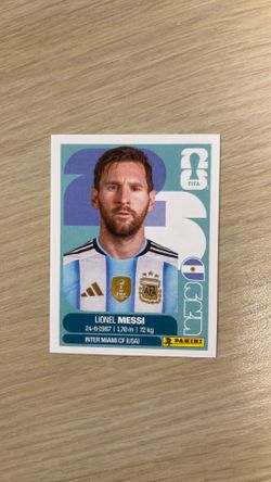 Messi, Lionel. Panini sticker!
