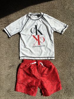Calvin Klein Boys Swimsuit Set – Size 5T
