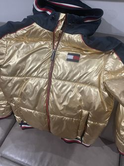 Tommy Hilfiger Gold Puffer Jacket