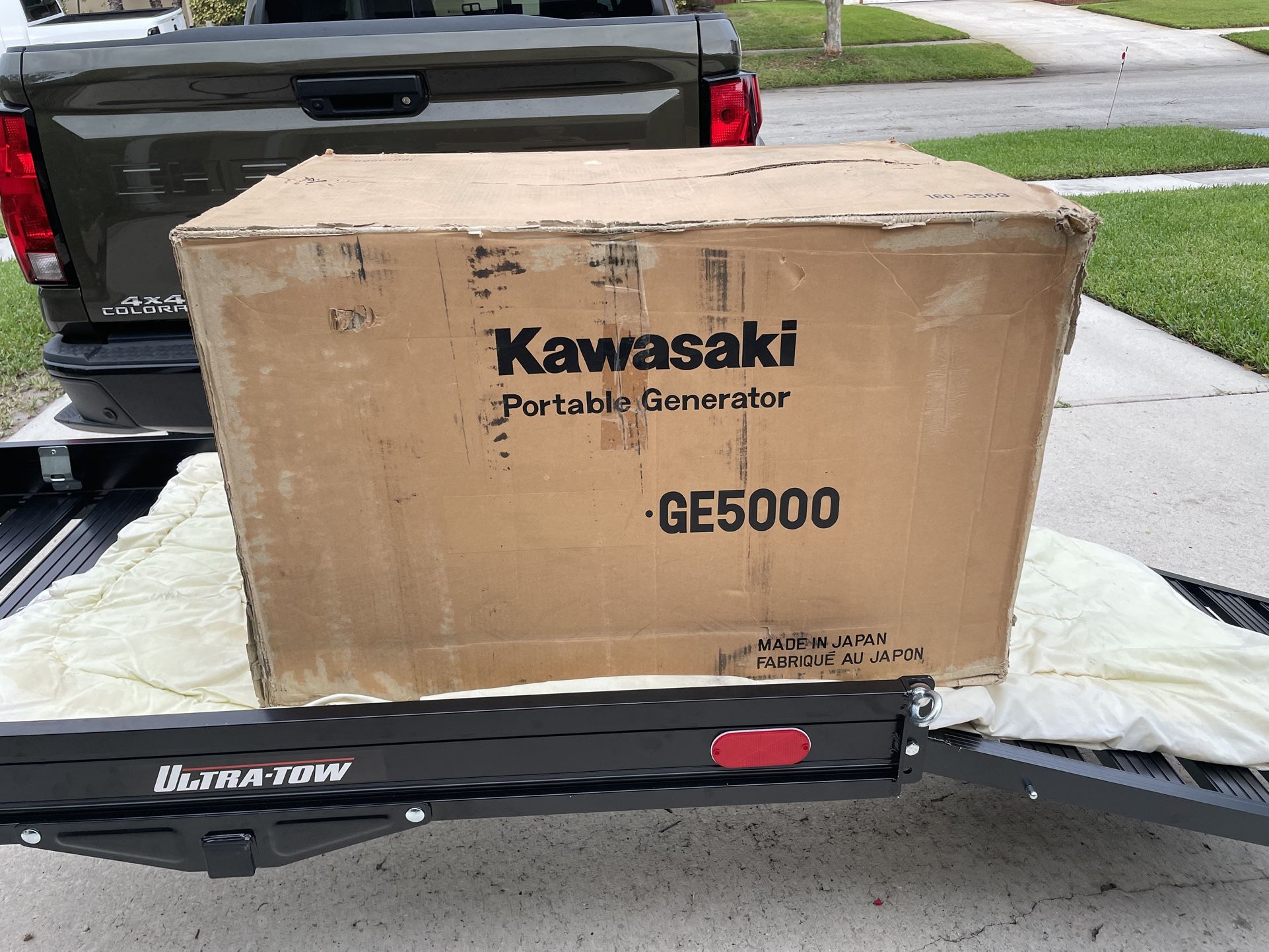 Brand New Made In Japan Kawasaki Generator 5000 W 120 And 220 V Electric Start Never Out Of The Box Original Cost Over $2000