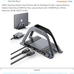 Mac Macbook Docking Station Dual Monitor 