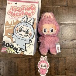 Pop Mart Labubu The Monsters Tasty Macarons Lychee Berry Vinyl Plush Pendant