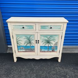 Coast to Coast Key Largo Seaview Drawer Two Door Cupboard, Cream, 40" W x 12" D x 35.5" H
