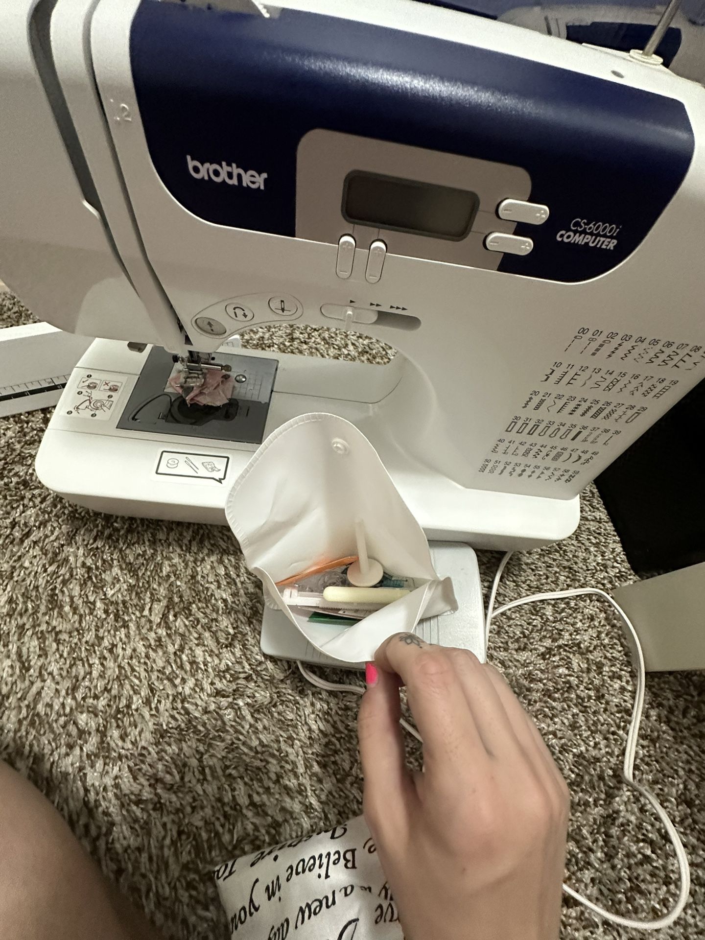 Brother cs6000i sewing machine + wide table + hard case! for Sale in Salt  Lake City, UT - OfferUp