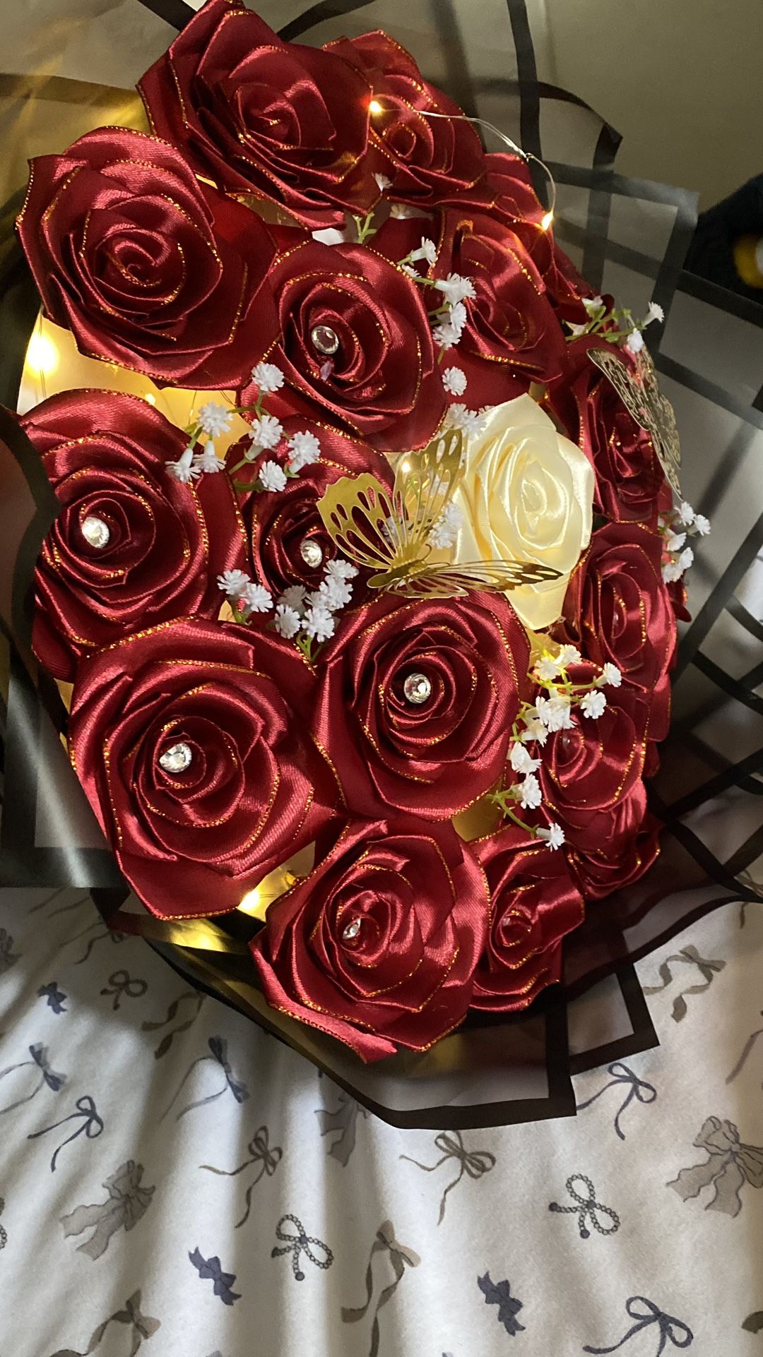 Ribbon rose Bouquet