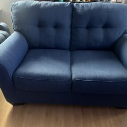 Blue Loveseat Sofa