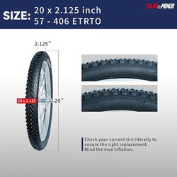 Mountain Bike Tire Replacement Kits 2Pack, 20/26 Bike Tire + 2 Bike Tubes (with Puncture Sealant) + 2 Tire Levers. New