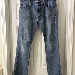 Levi’s Blue Men’s Bootcut Jeans Classic Blue Denim 527- 33 x 32