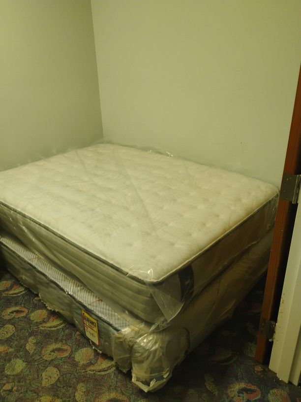 Full Size Mattress And Box Spring.
