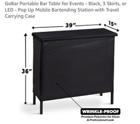 GoBar portable Bar table