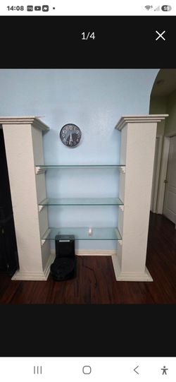7ft Glass Shelf And Posts
