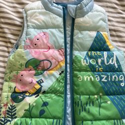 Peppa Pig Puffer Vest Age 2-3