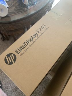 HP Monitor. New In Box. Model: E243. 23.8 in Screen Size