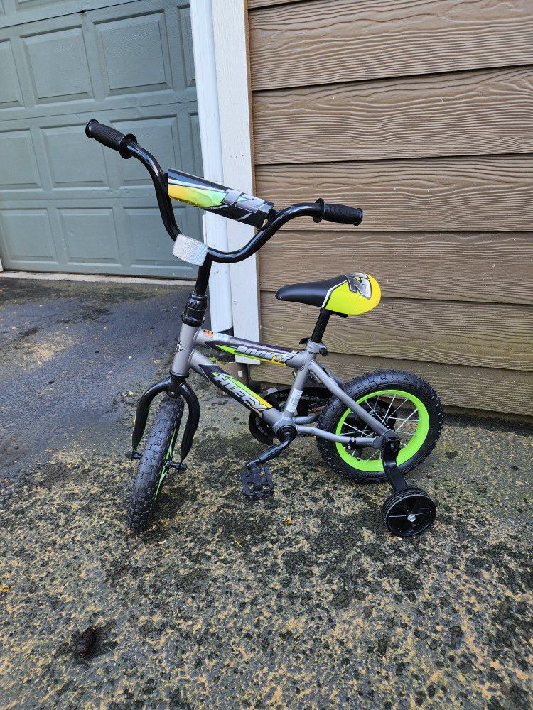 Huffy Rock It Kid’s Green Bicycle 12'' EZ Build Boy’s Bike